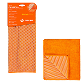 Mikrofiber va marjon mato, to‘q sariq (35×40 sm) (AB-A-04)