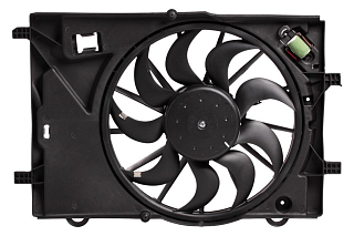 Chevrolet Aveo T300 (11-)/Opel Mokka (13 -) avtomobillari uchun elektr sovutish foniy (korpus va rezistor bilan)