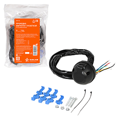 12V rozetkali, 7 ta kontaktli, 1.5 m, universal tros simlari (ATE-10)