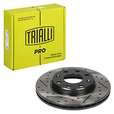 Tormoz diski Chevrolet Spark/Nexia SOHC old qismi d=236 (teshiklit/rizali/bo‘yalgan) (DF 1749s) PRO