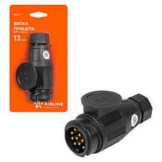 12V tirkamali vilka, 13 kontaktli EURO, plastik (ATE-03)