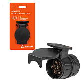 13 pinli EURO dan 7 pinli gacha bo‘lgan 12V trosli rozetka adapteri (ATE-08)