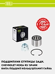G‘ildirak markazi podshipnigi Chevrolet Nexia R3/Spark M300 orqa (to‘plam: podshipnik/gayka/halqa) (CS 0582)