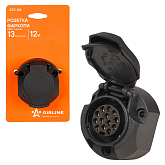 12V 13 kontaktli EURO tros rozetkasi, plastik (ATE-06)