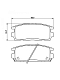 Tormoz kolodkalari Chevrolet Captiva 1–4 diskli orqa (keramik) (PF 0573CR) PRO3