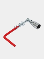 Kardan va prujinali L shaklidagi rezina ushlagichli sham kaliti 21*250 mm (AK-S-14)