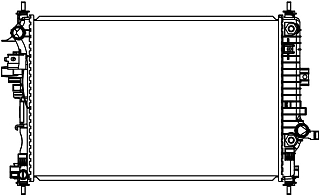 Радиатор охл. для а/м Chevrolet Malibu 2 (15-) 2.0T AT (LRc 05102)