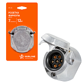 12V tros rozetkasi, 7 ta kontaktli, metall (ATE-05)